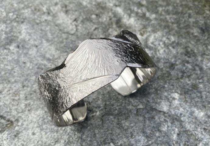 Armreifen Silber "Berge"